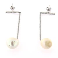 Orecchini Forever Gioielli Donna Orecchini Perla in Argento Perla FGOR00434 - FGOR00434